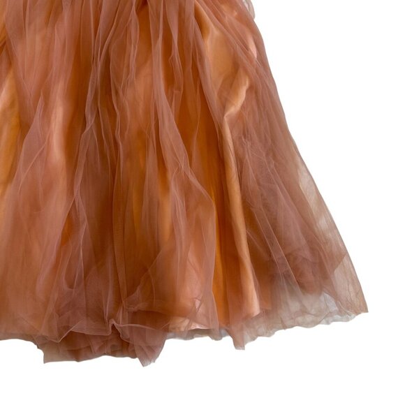 Selfie Leslie Strapless Tulle Dress Gown Full Layered Satin Size XL Women's NWT - Picture 9 of 13